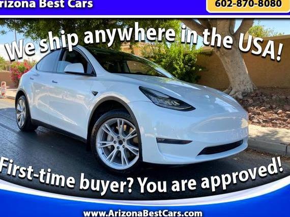 TESLA MODEL Y 2021 5YJYGDEE2MF117144 image
